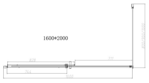 Душевой уголок Vincea Dice VSR-4D1016CLGM