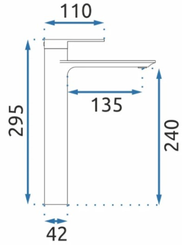 Смеситель для умывальника Rea Storm Gold B9983