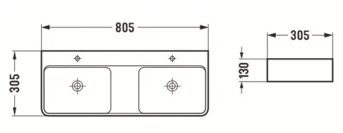Умывальник CeramaLux 78694