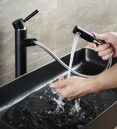 Умывальник Rea Denis Black matt U3690