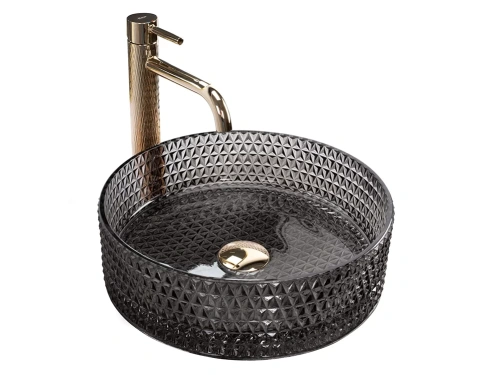 Умывальник Rea Cristal Black U9671