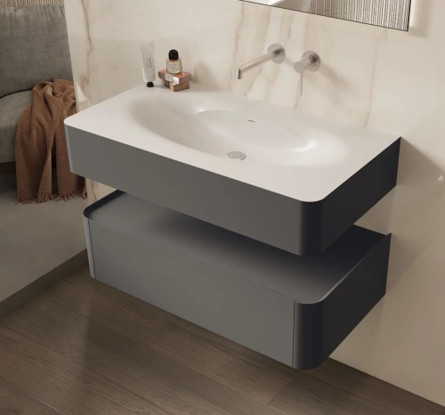 Тумба подвесная Vincea Caprise VMC-4CA100MG серый матовый