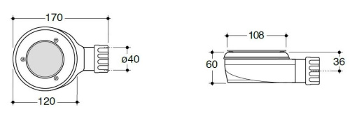 Сифон для поддона Globo Docciapietra DP008