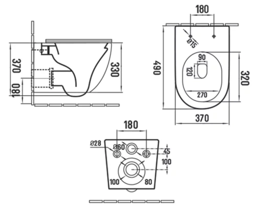 Унитаз подвесной Vincea Globo VT1-14SMC