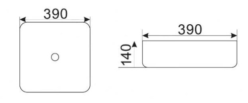 Умывальник CeramaLux D1303H004