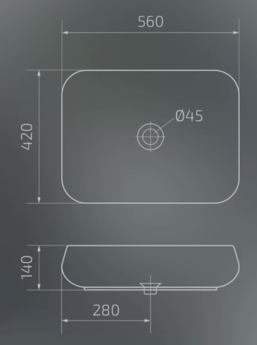 Умывальник Gid Mnc185