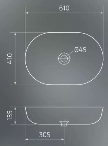 Умывальник Gid Bm1348
