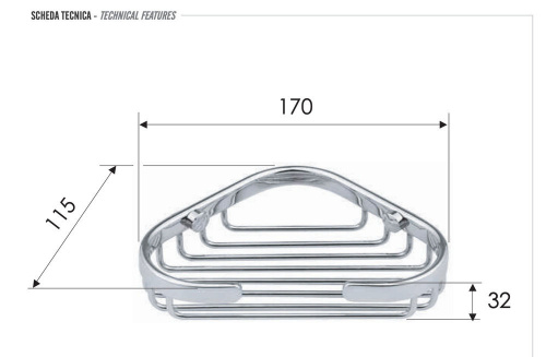 Мыльница угловая Remer RB271CR
