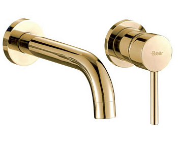 Смеситель для умывальника Rea Lungo Gold B8559