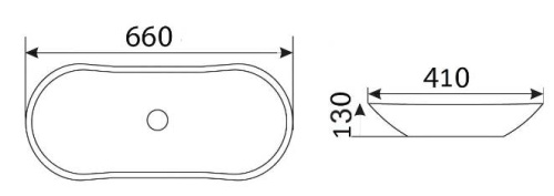 Умывальник CeramaLux D1334H466