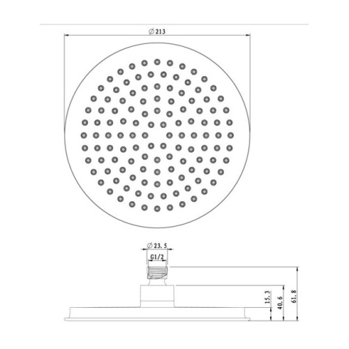 Верхний душ Caprigo 99-503-VOT