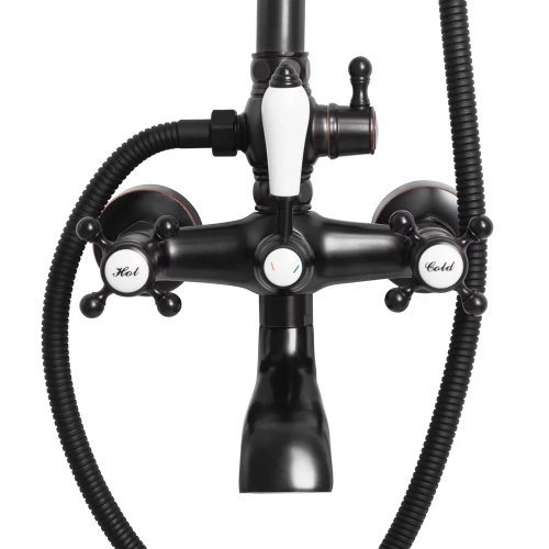 Душевая система Rea Bergamo Black matt P5001