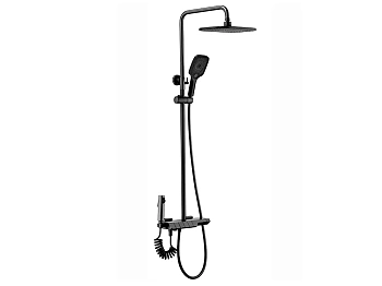 Душевая система Rea Rob black matt P6627