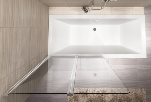 Шторка на ванную Rea Agat 2-100 W0300