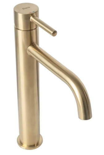 Смеситель для умывальника Rea Lungo Gold matt B4526