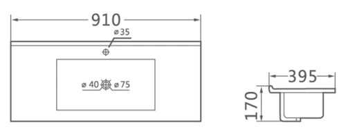 Раковина Vincea VBS-13990S1