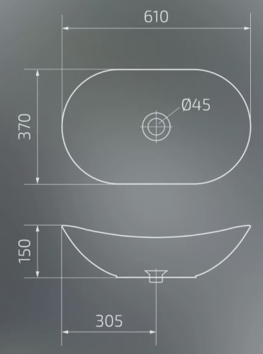 Умывальник Gid Mnc811T