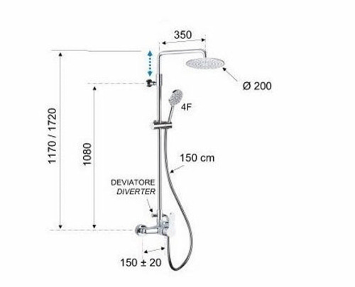 Душевая система Remer Winner W37A8MPEC20M