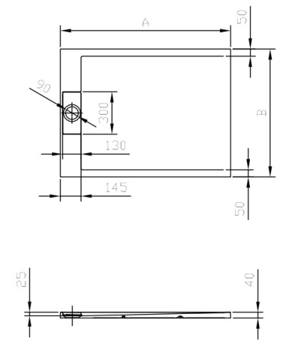 Душевой поддон Kolpa-san Capo 140x90 white 565070