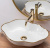 Умывальник Rea Pearl Gold Edge U0696