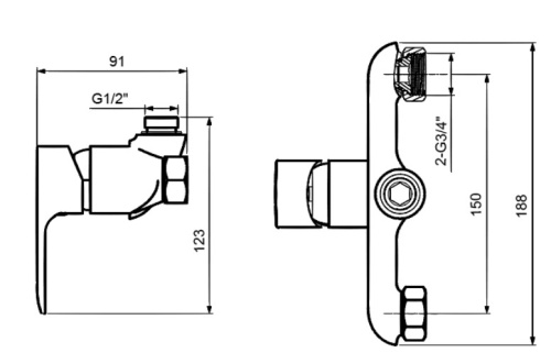 Гигиенический душ Ahti Ivalo IL305017