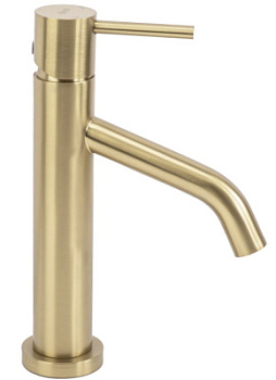 Смеситель для умывальника Rea Level gold matt B6218