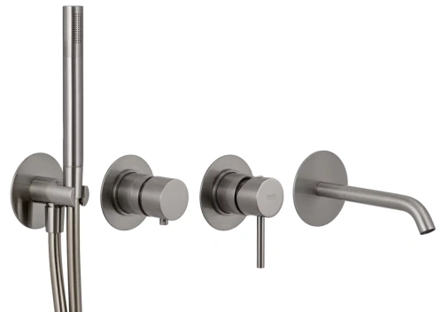 Смеситель для ванны Remer X Style X96S03ROXXXV, сталь