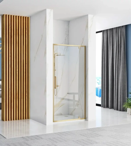 Душевая дверь Rea Rapid Swing 100 gold matt K2503