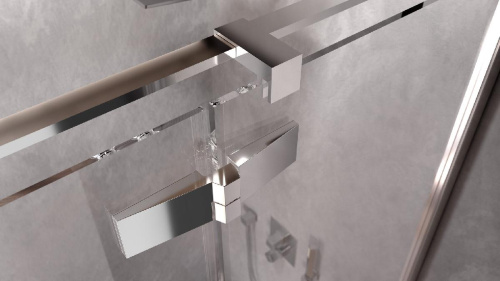 Душевая дверь Kolpa-San Polaris N 140-L black transparent 516010