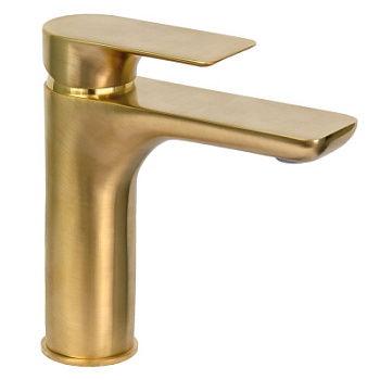 Смеситель для раковины Remer Infinity I12BG, золото брашированное