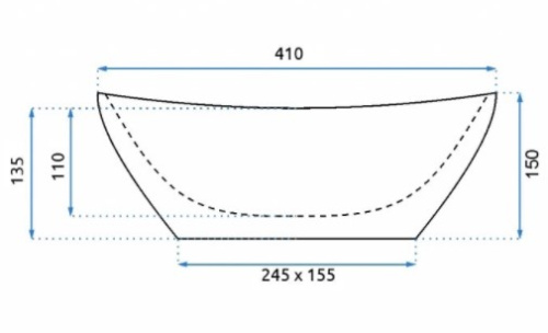 Умывальник Rea Sofia Gold N U9015