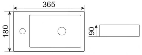 Умывальник CeramaLux 9272R