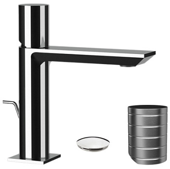 Смеситель для раковины Remer Edge EG610NP, никель брашированный