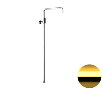 Душевая колонна телескопическая Remer 330A7DCESDEVDO, золото глянцевое