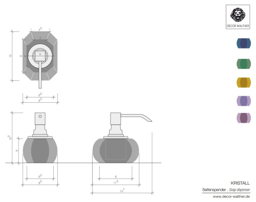 Дозатор для мыла Decor Walther Krystall SSP 0924261