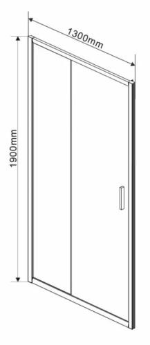 Душевая дверь Vincea Garda VDS-1G130CLB