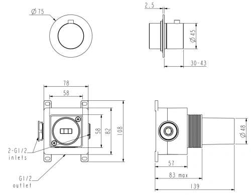 Запорный вентиль Nemo NM-2361CR chrome