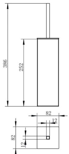 Ёршик напольный Vivi Felice F0313 ORO OPACO