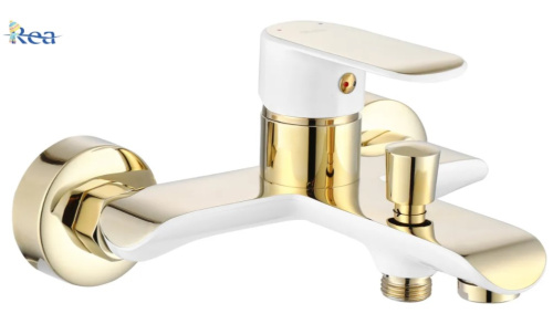 Смеситель для ванны Rea Bloom White Gold B9932