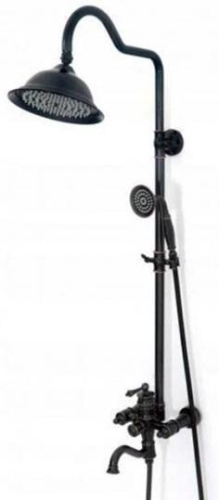 Душевая система Rea Retro Old Black P2366