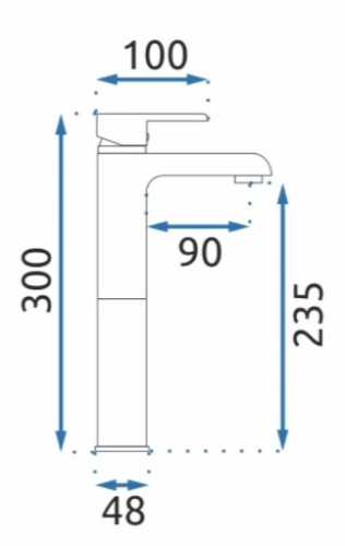 Смеситель для умывальника Rea Bloom Black Gold B9936