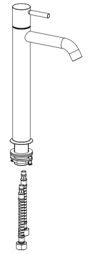 Смеситель для раковины Nemo Round NM-2312BG brush gold