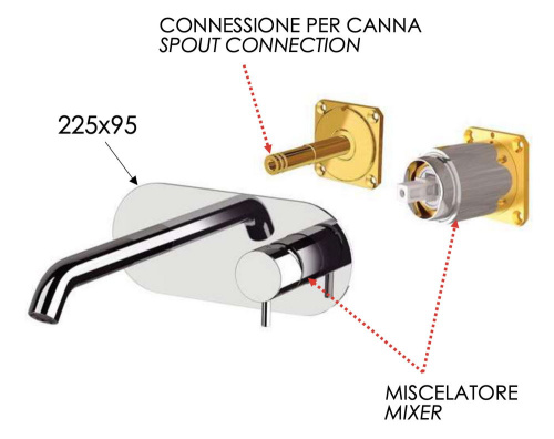 Смеситель для раковины Daniel Tokyo TK632KBCR