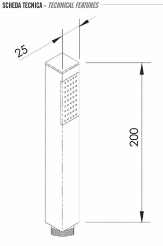 Ручной душ Remer 317SSBOX белый матовый