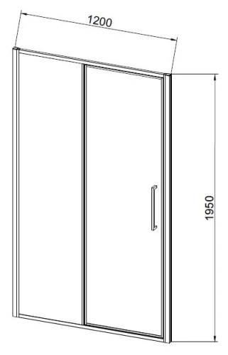 Душевая дверь Vincea Slim 8mm VDP-4SL120CLG