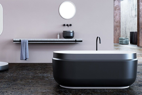 Ванна из искусственного камня Kolpa-San Boul FS 165x85 Black