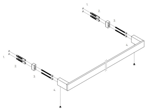 Полотенцедержатель 30 см Decor Walther Contract HTE30 0650677