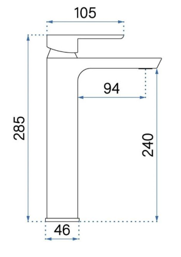 Смеситель для умывальника Rea Argus gold matt B6412