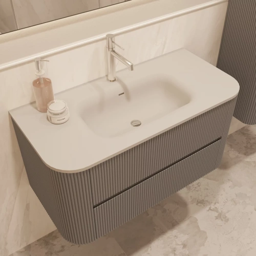 Тумба подвесная Vincea Alto VMC-4A100MLG светло-серый матовый