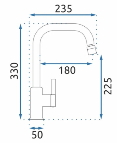 Смеситель для мойки Rea Polo Black Gold B9980